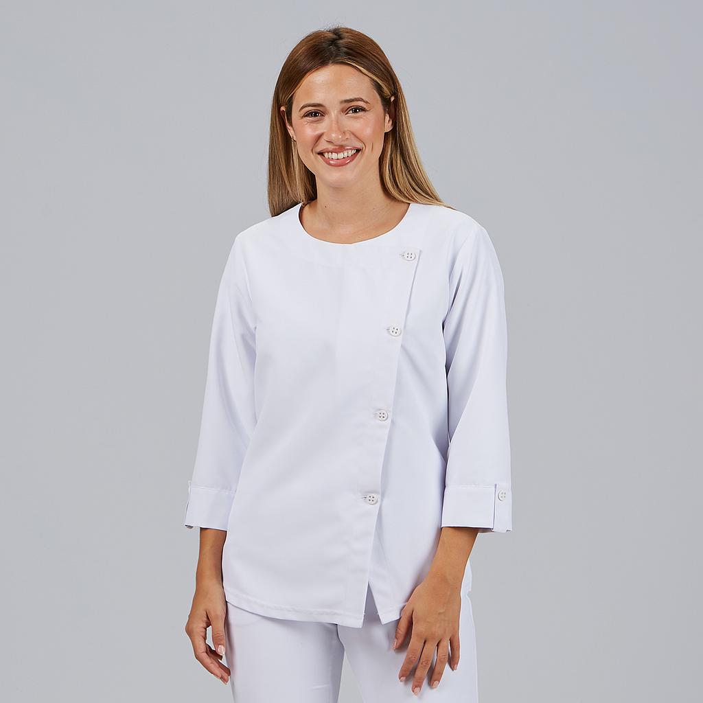 Gary's Laia blouse blanche femme manches 3/4 recyclée