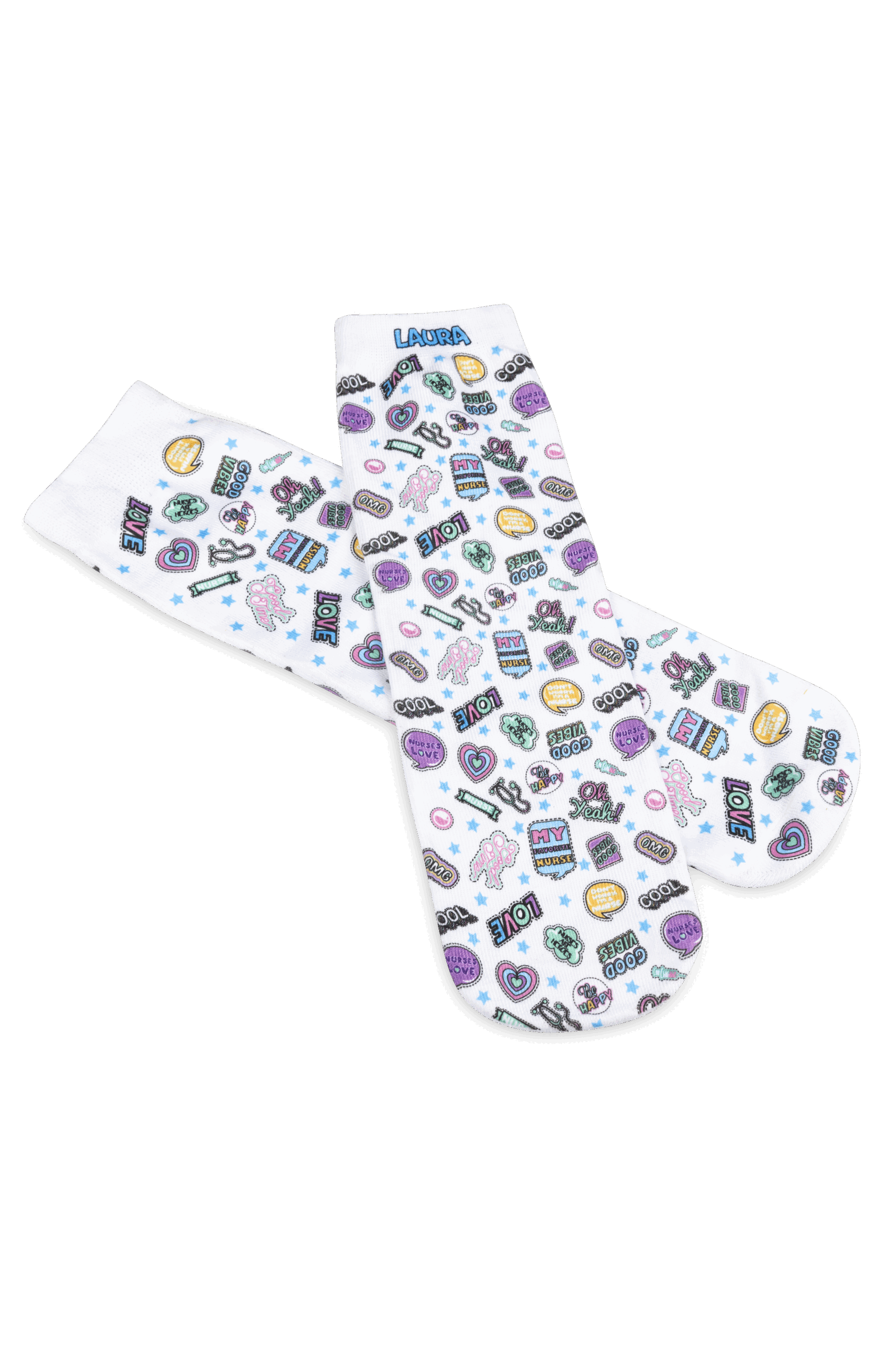 Enfermania Stickers Collection chaussettes imprimées polyester S/M