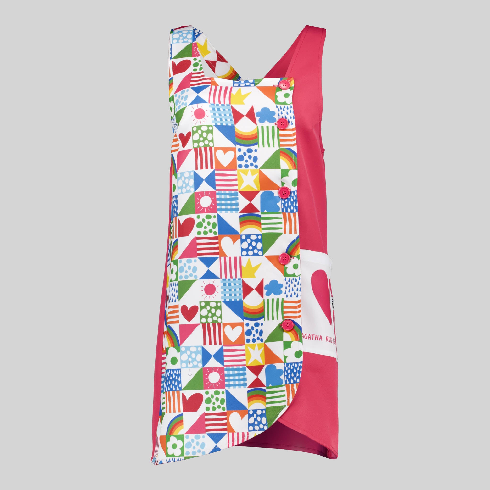 GARY'S Estaciones Ágatha blouse fuchsia XS imprimé