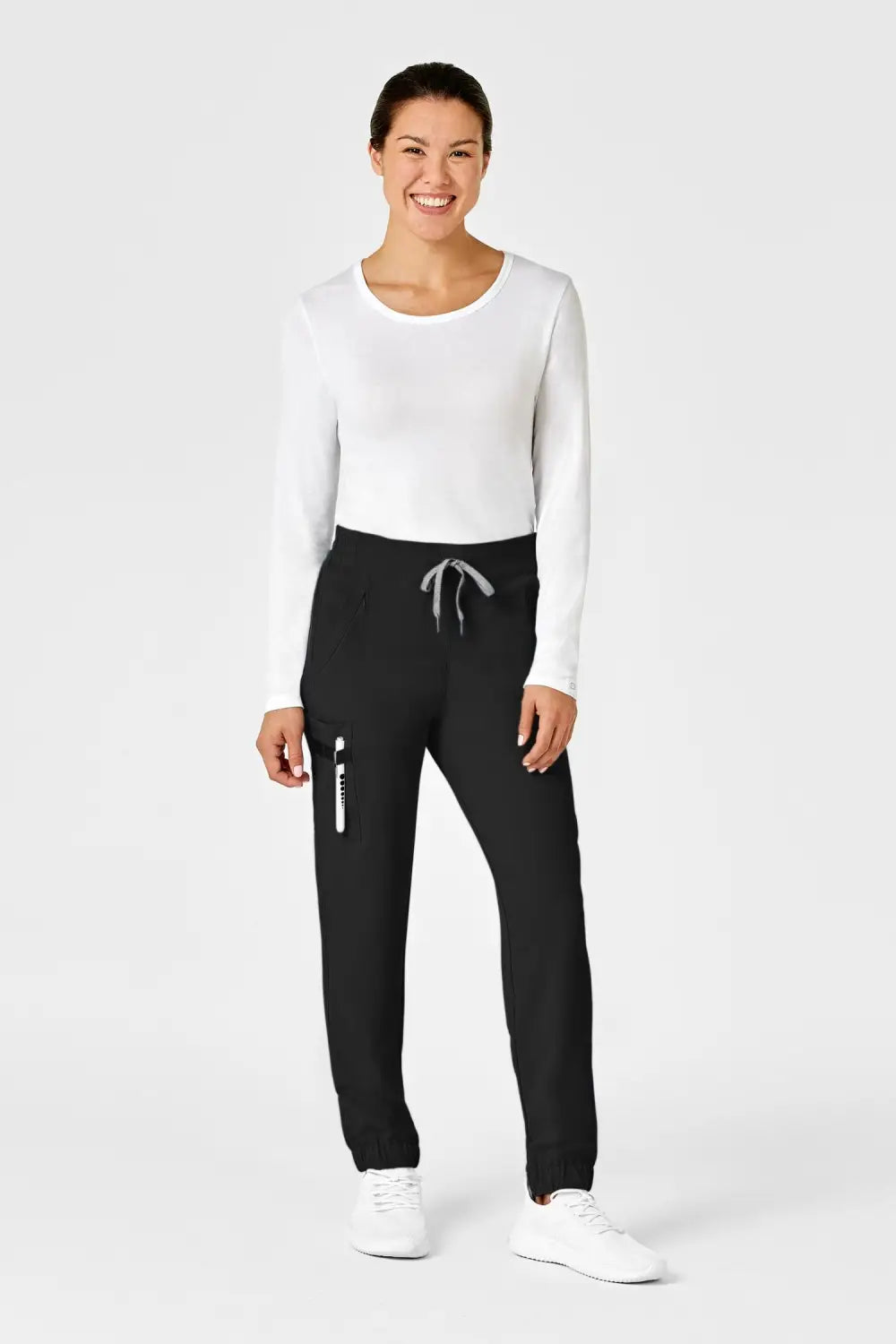 Aelin EMMA RENEW pantalon médical femme noir 7 poches
