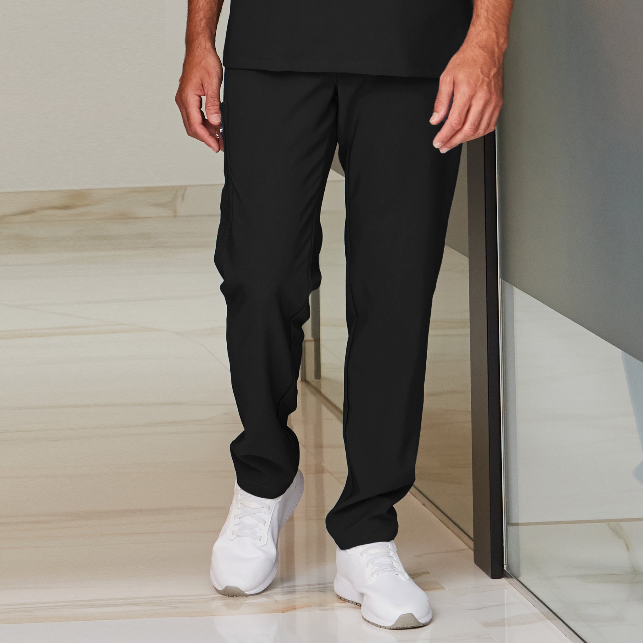 Gary's Pants pantalon médical noir M multipoche stretch