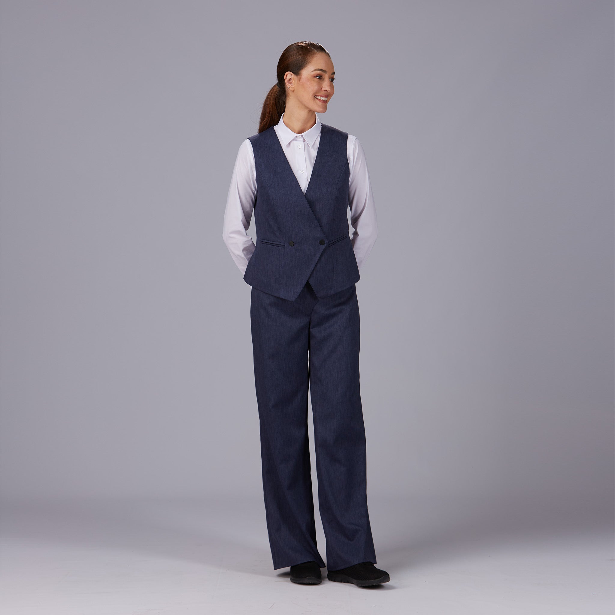 Gary's Wrap pantalon travail femme Marino croisé stretch