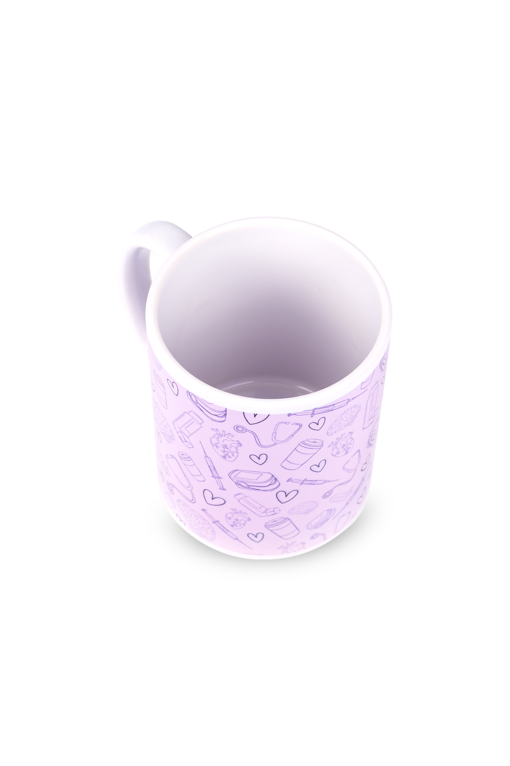 Enfermania Regalos Tasse céramique lila 350 ml