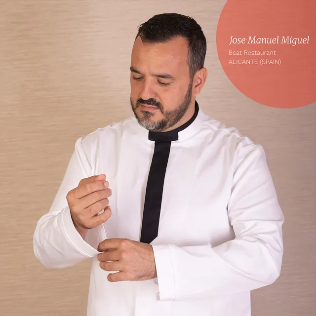 GARY'S Erebo veste cuisine blanche col mao