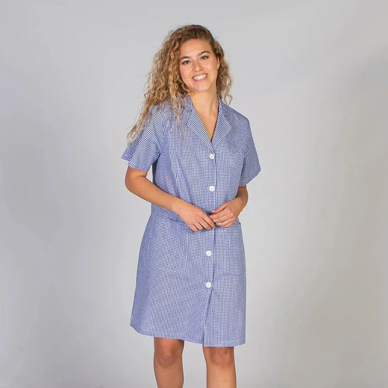 GARY'S Vichy blouse femme manches courtes carreaux