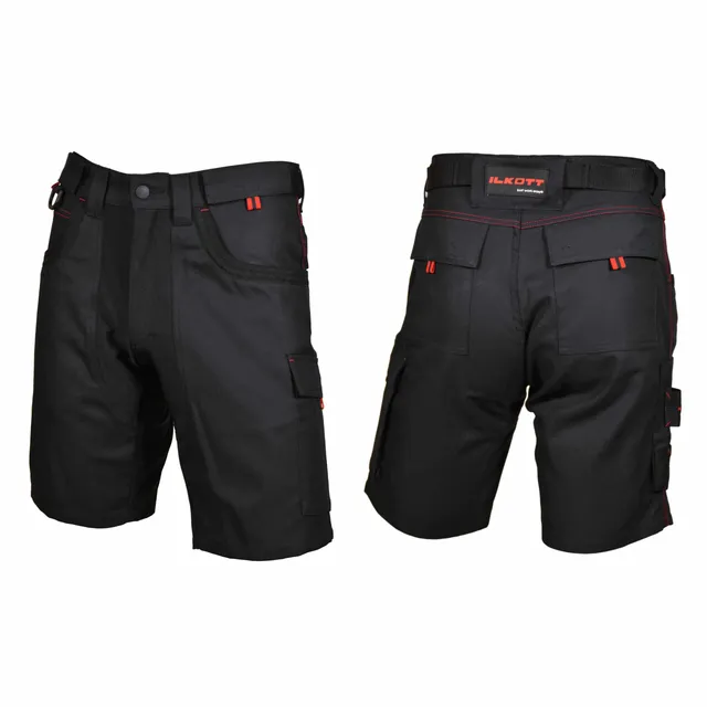 ILKOTT Bermuda ergonomique bermuda travail noir Cordura