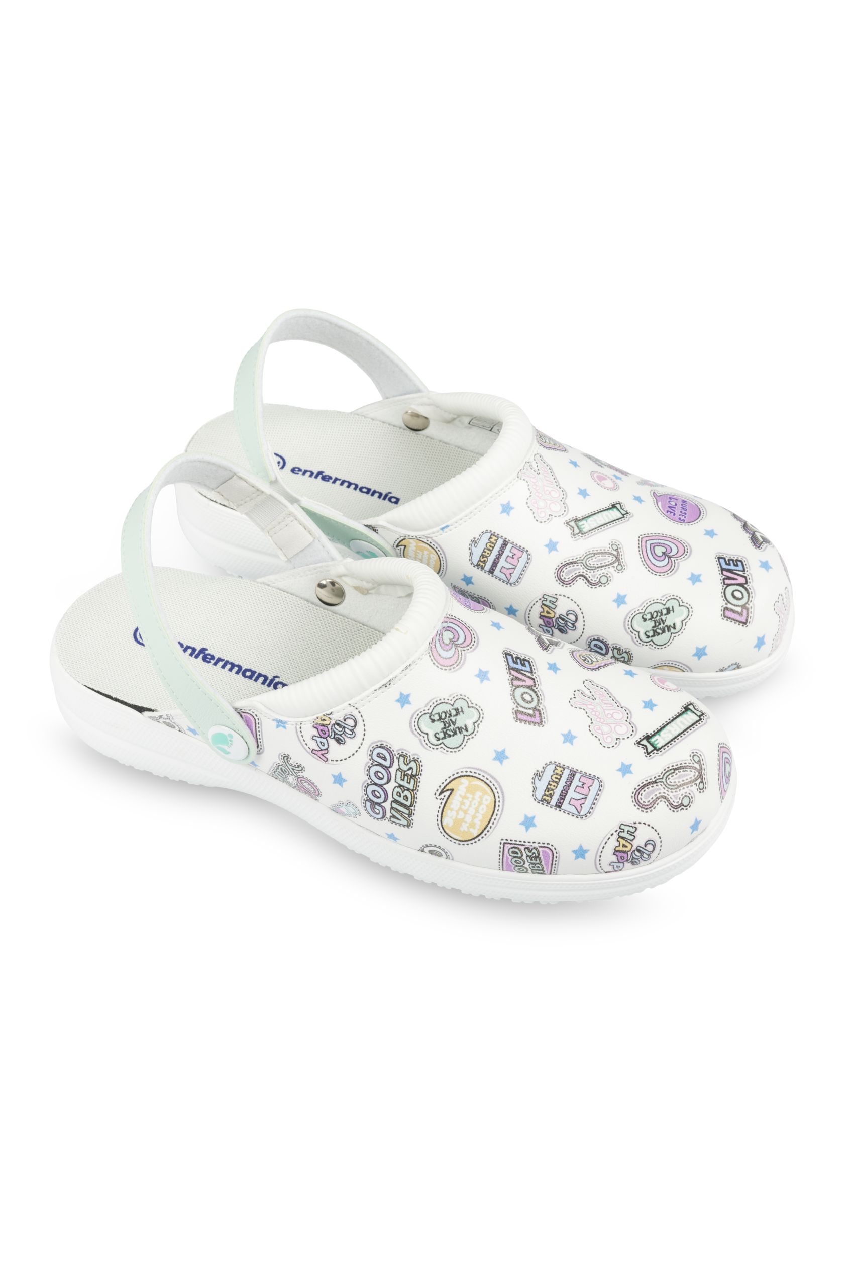 Enfermania Stickers Sabots Médicaux Vegan Taille 38