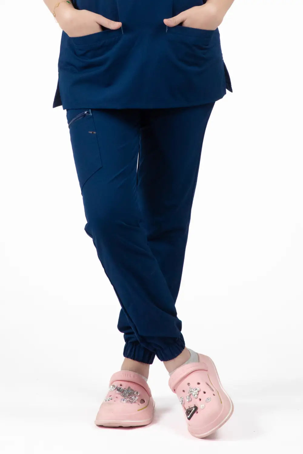 Aelin Slimfit NEW Pantalon médical Bleu 3 poches