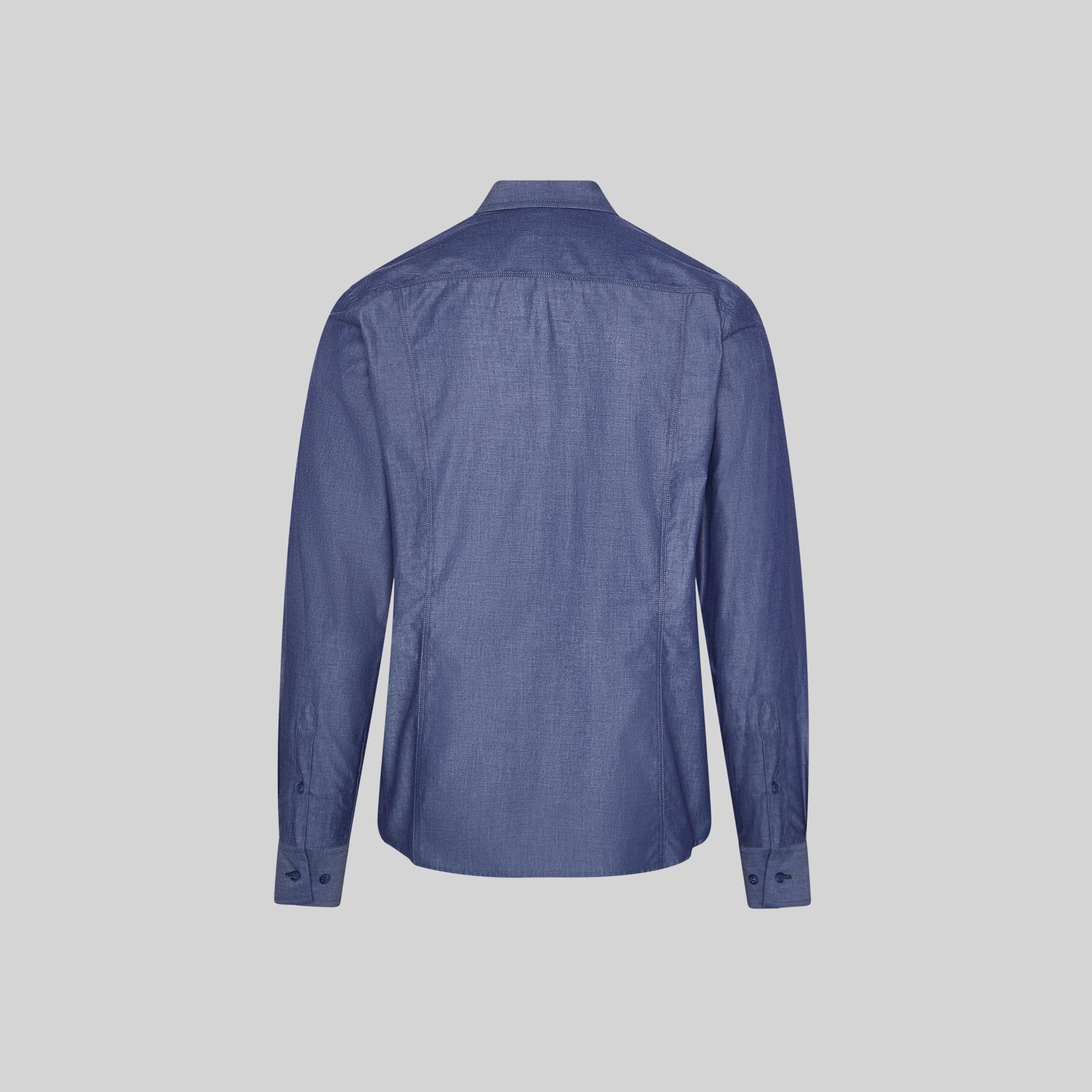 Gary's Fabio Zip chemise homme slim marine coton