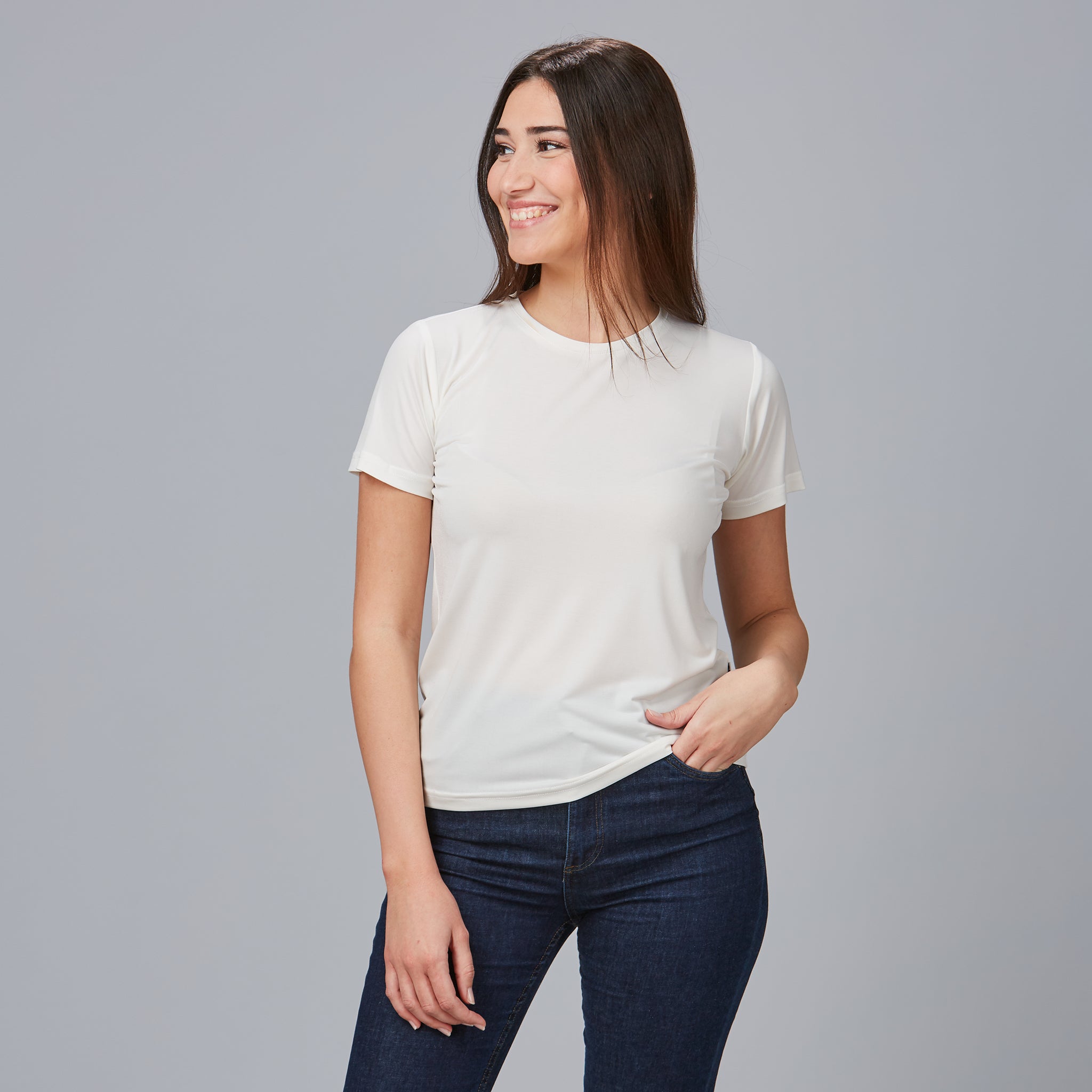 Gary's Sabina T-Shirt Femme Noir T-Shirt Travail Stretch