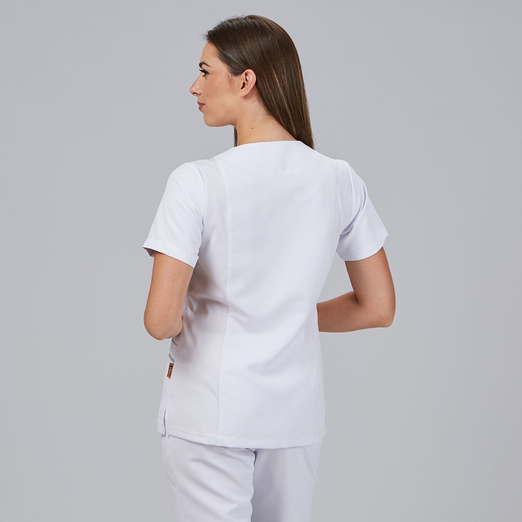 GARY'S Aina blouse femme pressions gris perle