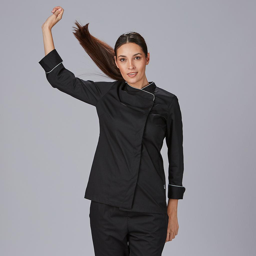 Gary's Dana Veste cuisine femme noire sergé