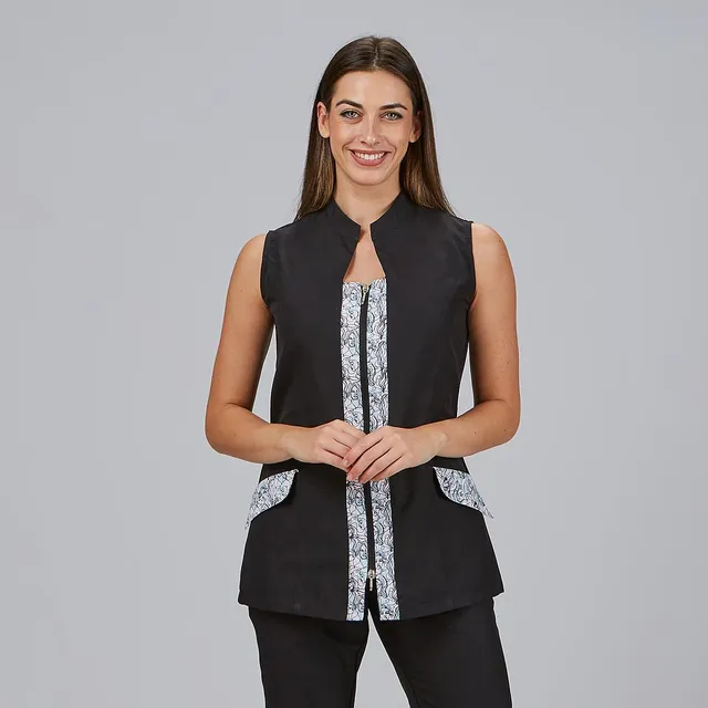 GARY'S Luisa Blouse Femme Noir Sans Manche