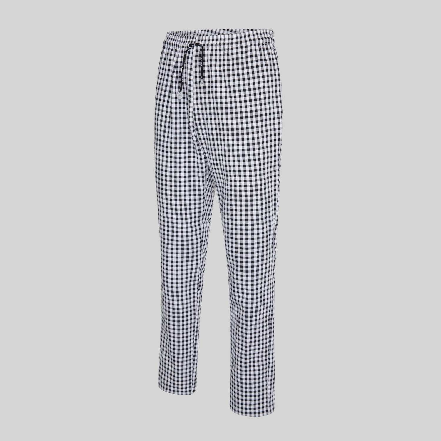 Gary's pantalon cuisine vichy noir cordon unisexe