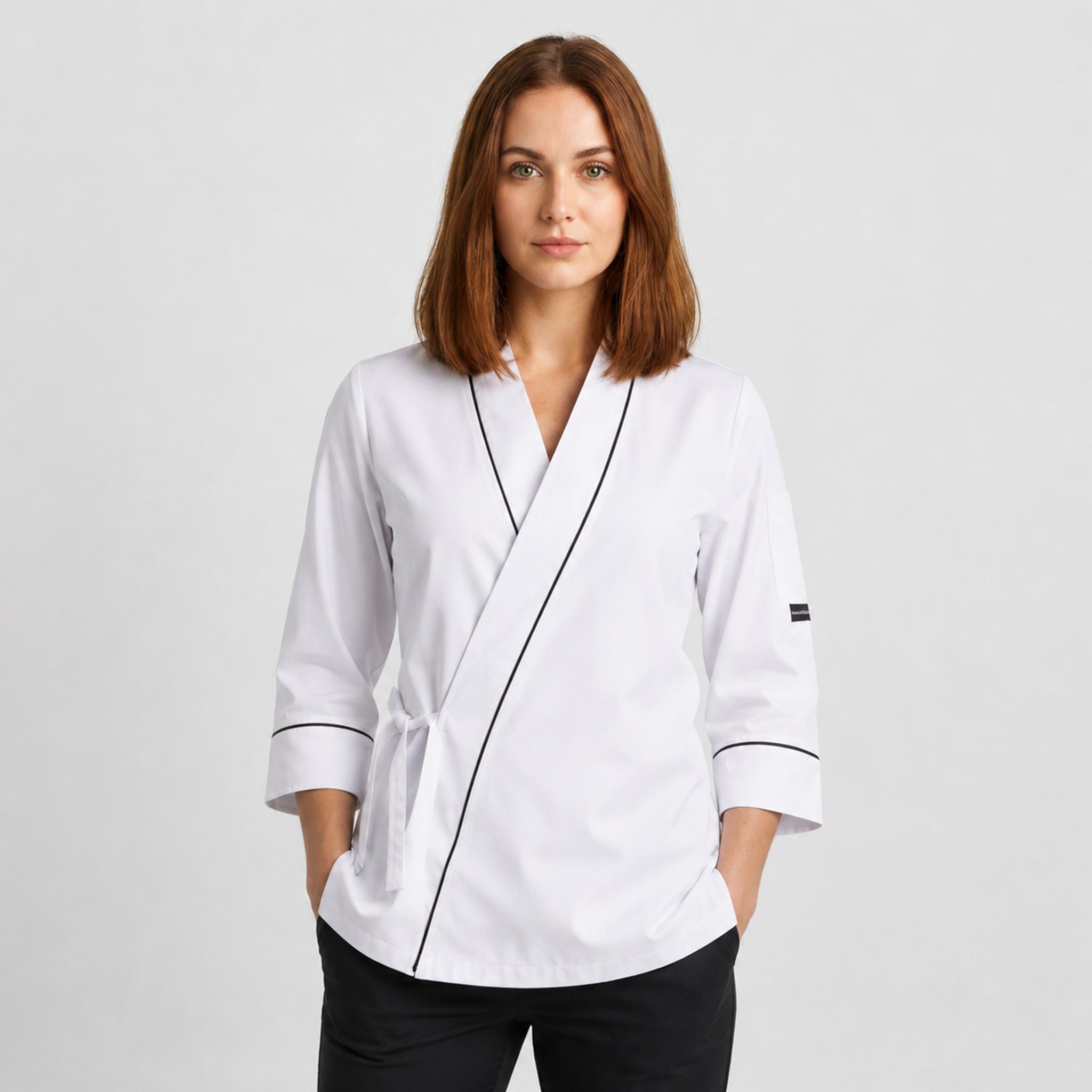 Gary's Chef veste cuisine Poseidon blanc unisexe