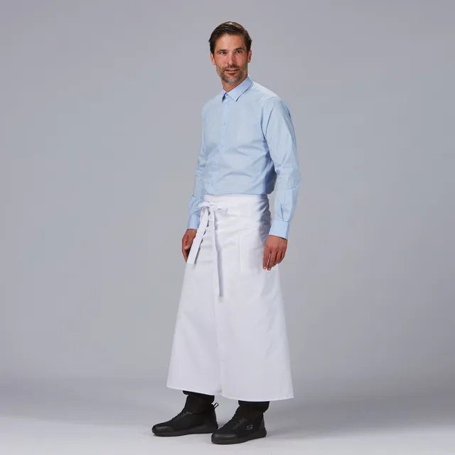 Gary's Tablier bistrot long noir 90x110 fendu taille unique