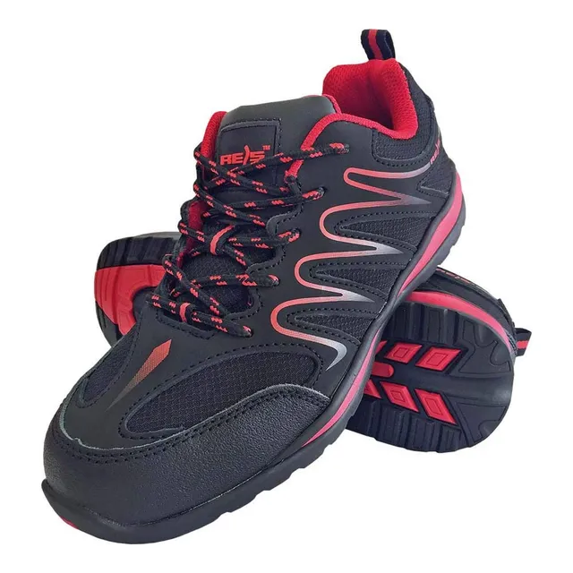 Reis Ecudaor chaussure travail noir rouge 41