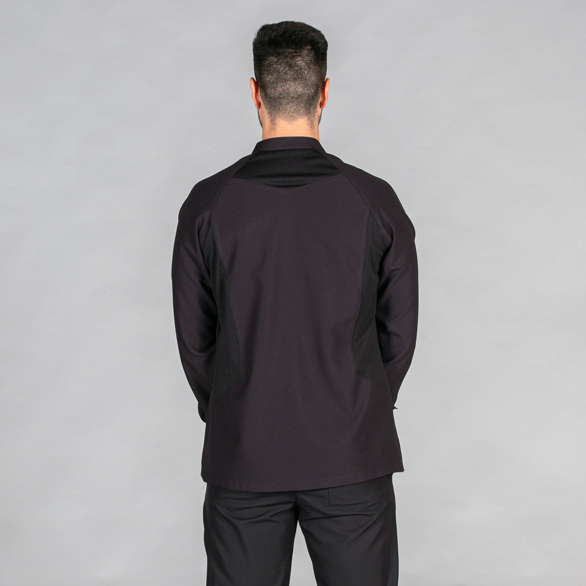 GARY'S Crespo Veste Cuisinier Homme Noire Microfibre